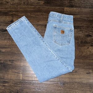Carhartt Medium Wash Straight Leg Traditional Fit Jeans - 36x34